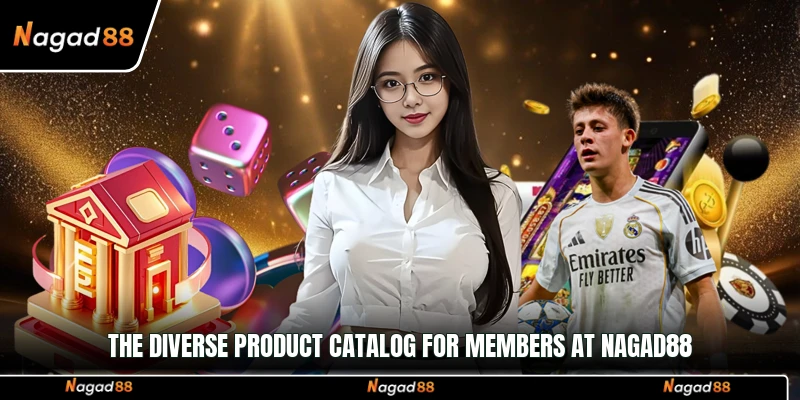 The diverse product catalog for members at Nagad88
